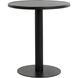 Merano 40 X 36 inch Black Outdoor Bar Table, Round